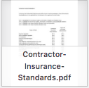 Contractor Insurance Standards