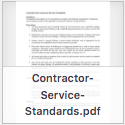 Contractor Service Standards